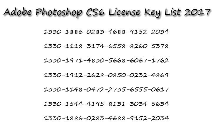 Photoshop cs6 serial number generator for mac